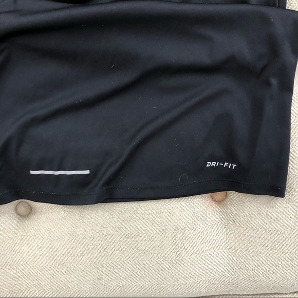 Nike Black Mens Large Dri Fit Three Quarter Zip Up - Picture 5 of 5